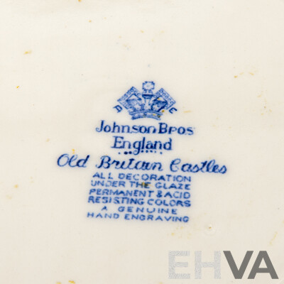 Collection Four Spode Porcelain Blue Room Collection Plates in Original Box Along with Spode Italian Plate & Four Other Blue & White Examples