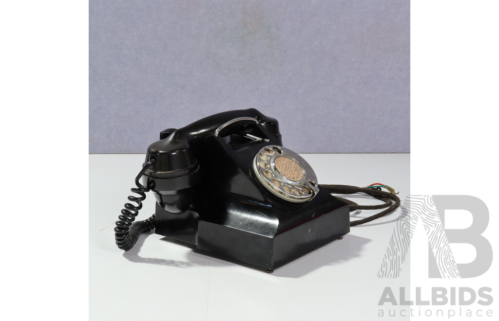 Vintage Black Heavy Duty Telephone