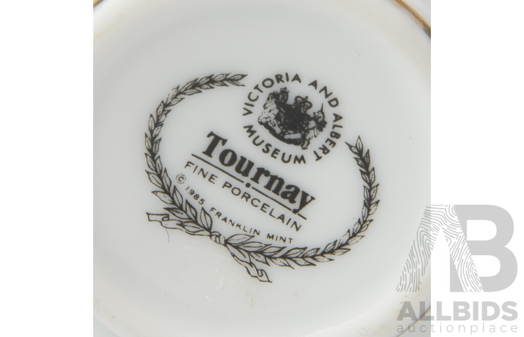 Collection Twelve Victorian & Albert Museum Porcelain Teapot Collection with Certificates of Authenticity by Franklin Mint
