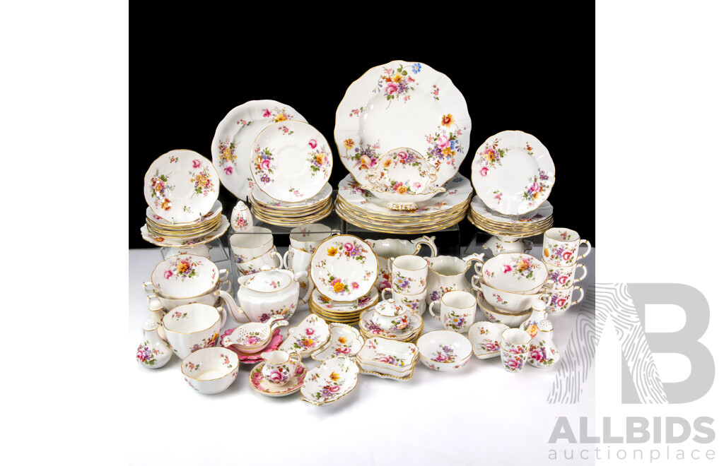 Large Collection of Royal Crown Derby Bone China 'Derby Posies'