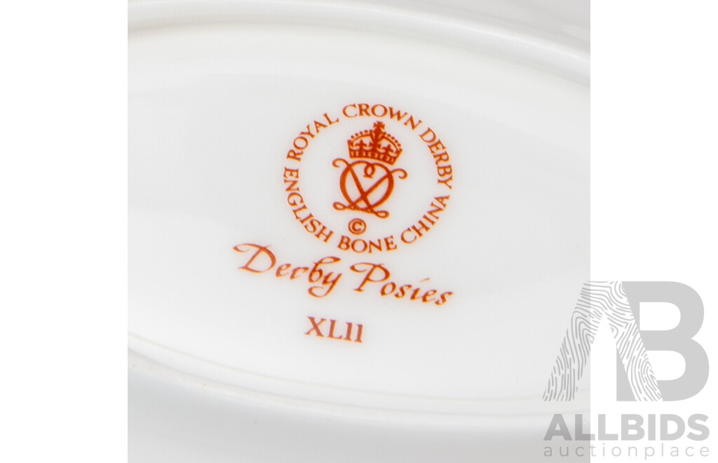 Large Collection of Royal Crown Derby Bone China 'Derby Posies'
