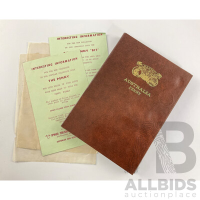 Australian Dansco Penny Album, Examples Spanning 1912 to 1964