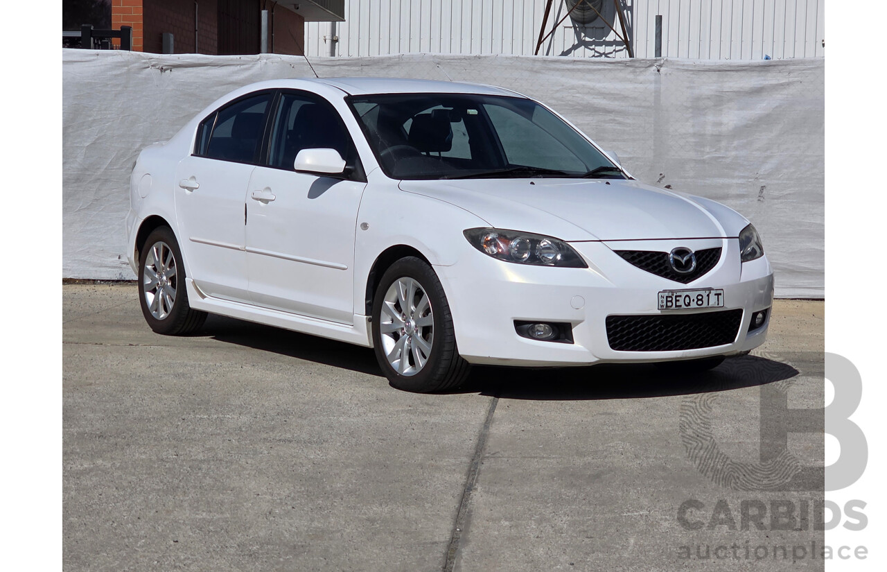 12/2007 Mazda Mazda3 MAXX Sport BK MY06 UPGRADE 4d Sedan White 2.0L