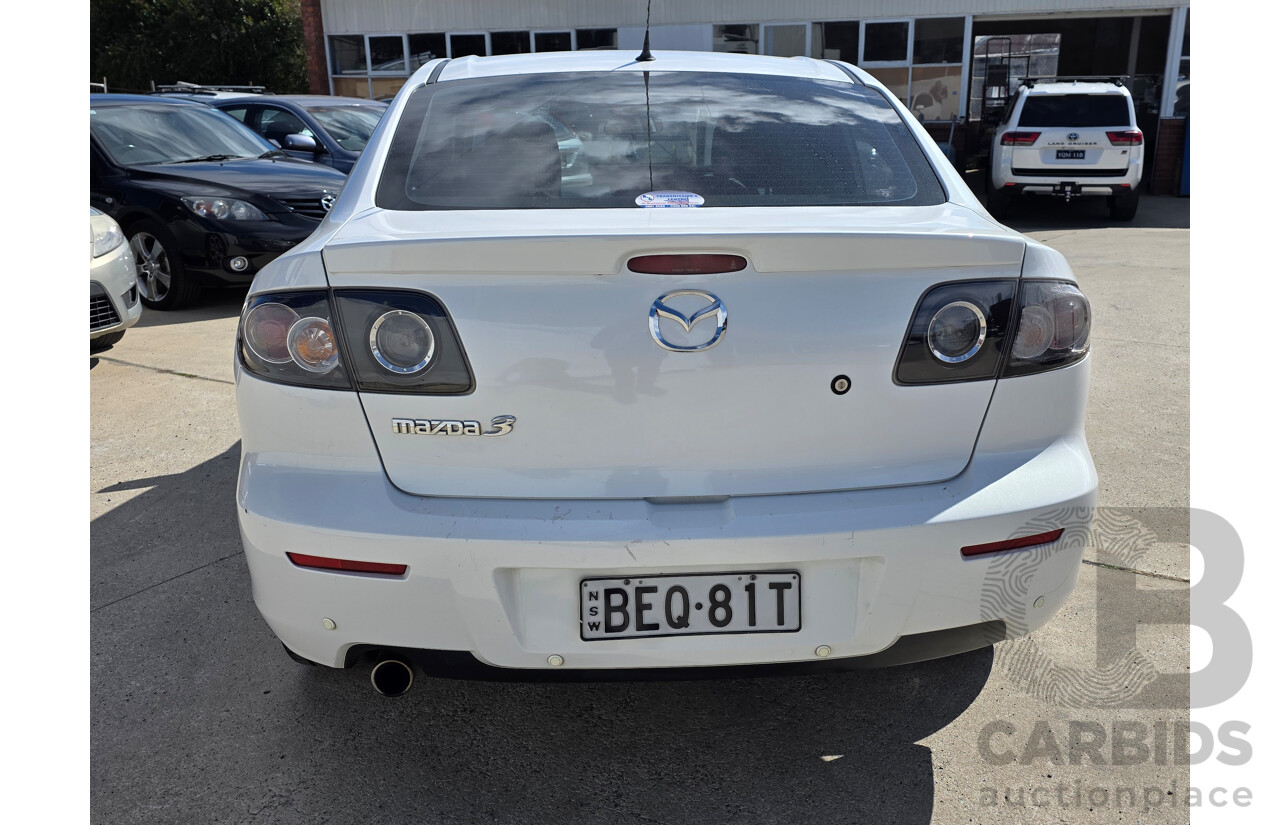 12/2007 Mazda Mazda3 MAXX Sport BK MY06 UPGRADE 4d Sedan White 2.0L