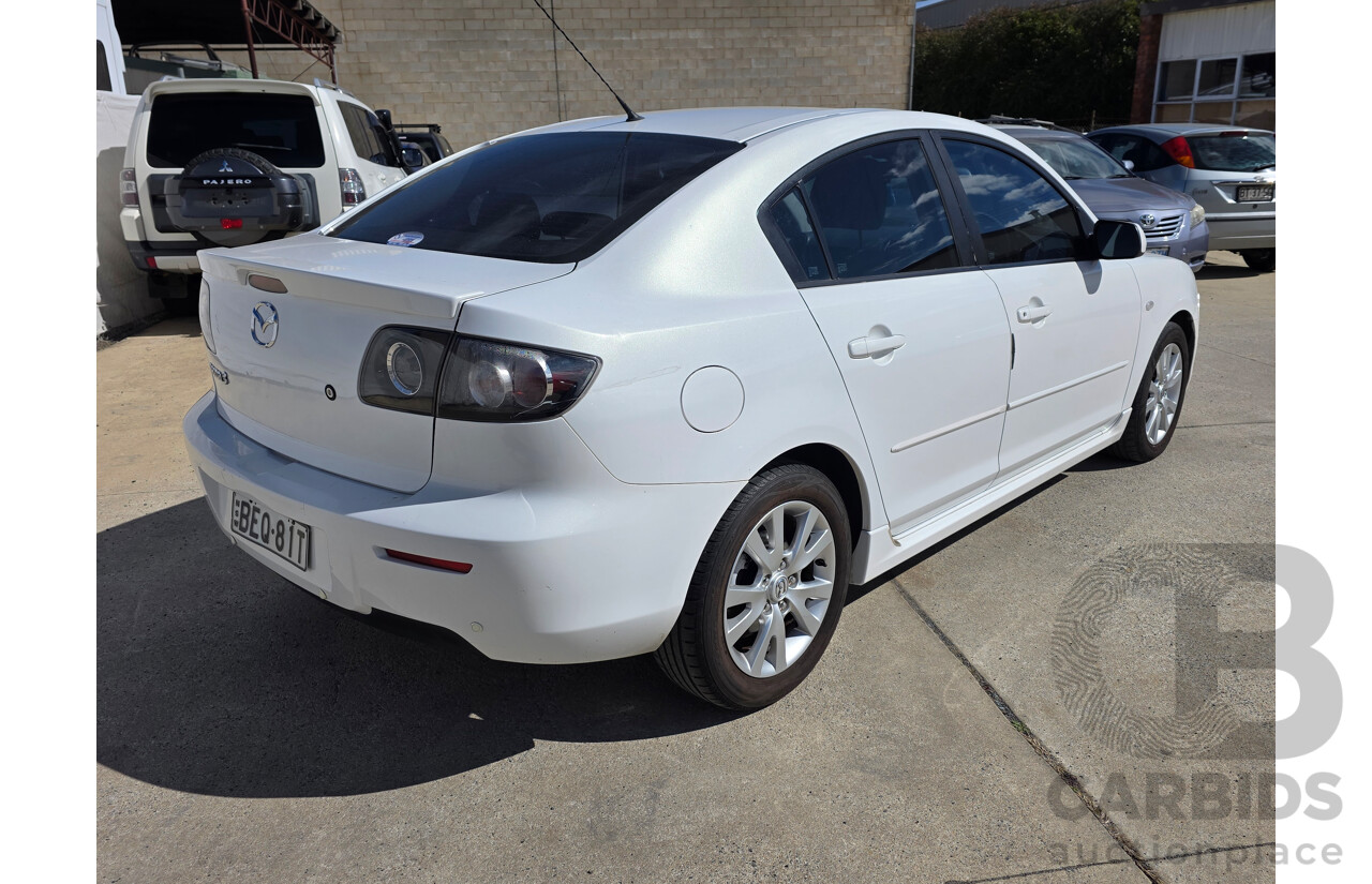 12/2007 Mazda Mazda3 MAXX Sport BK MY06 UPGRADE 4d Sedan White 2.0L