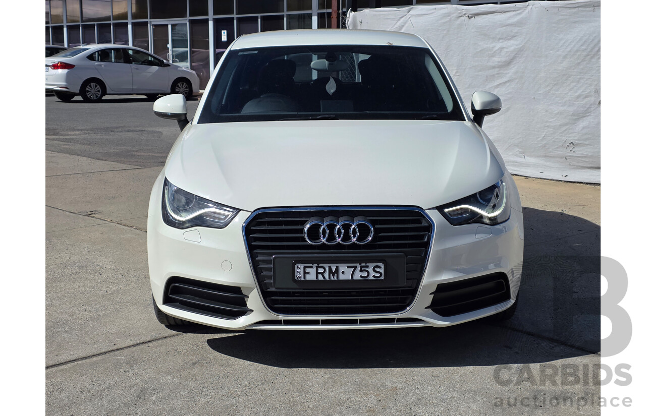 1/2014 Audi A1 Sportback 1.4 TFSI Ambition 8X MY14 5d Hatchback White 1.4L