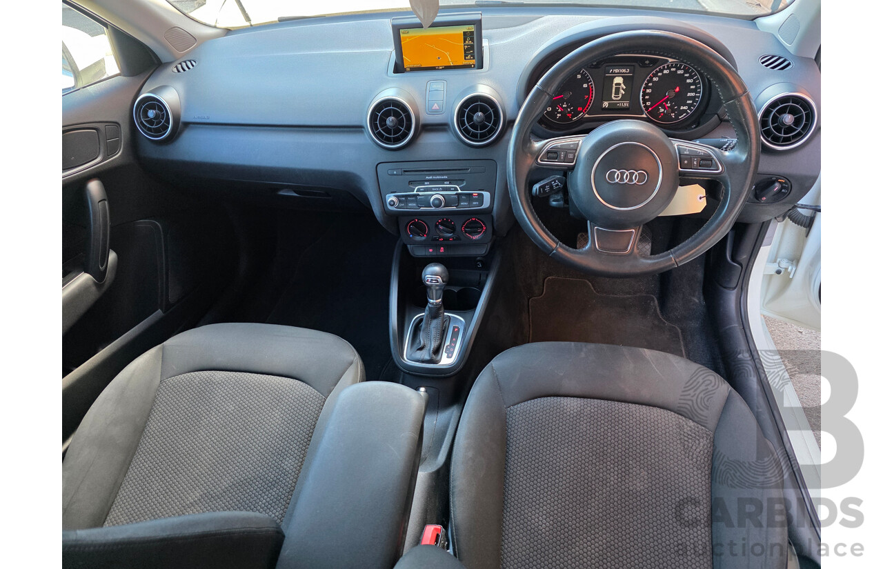 1/2014 Audi A1 Sportback 1.4 TFSI Ambition 8X MY14 5d Hatchback White 1.4L