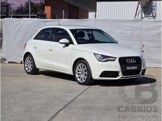 1/2014 Audi A1 Sportback 1.4 TFSI Ambition 8X MY14 5d Hatchback White 1.4L