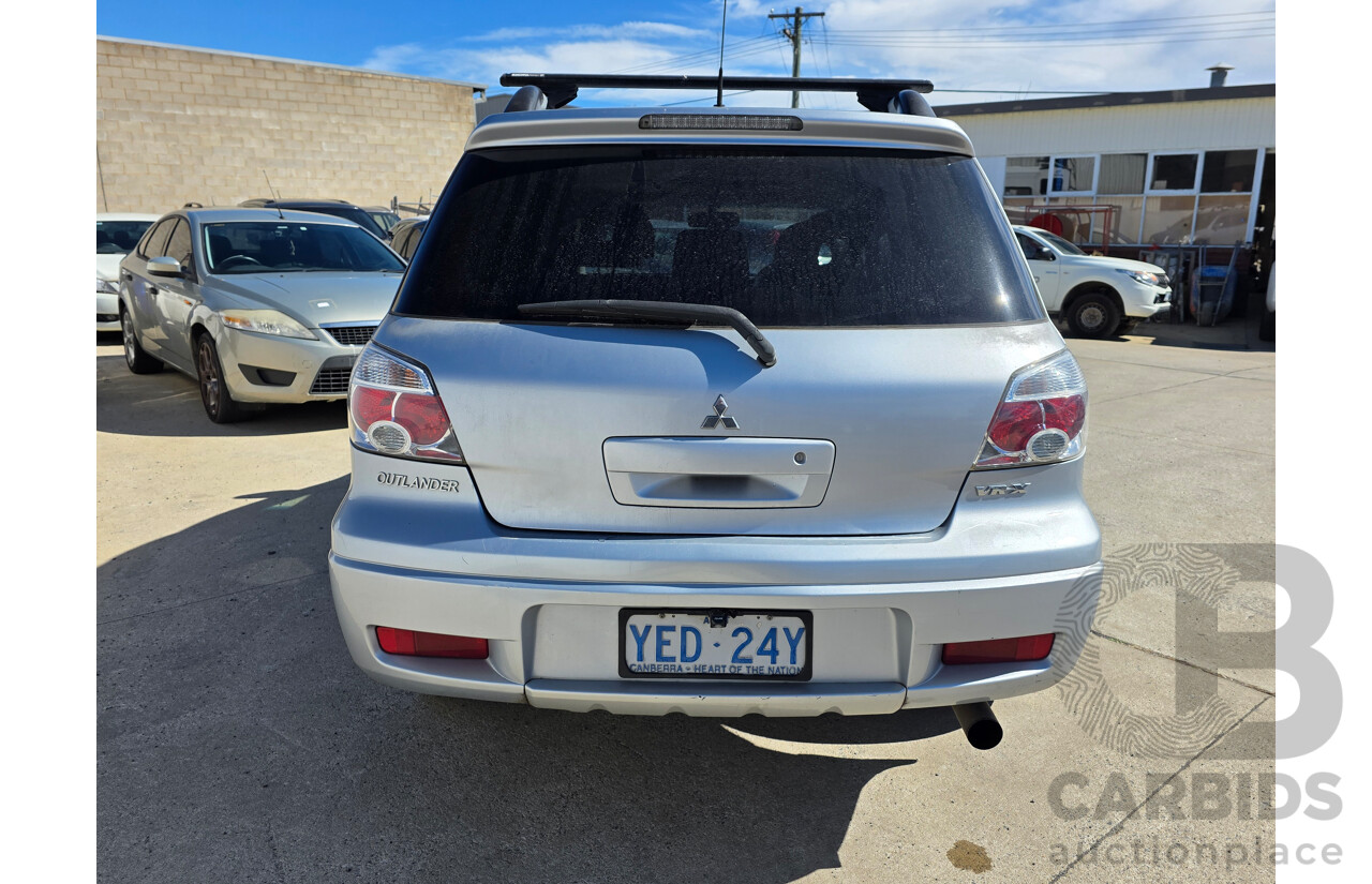 8/2006 Mitsubishi Outlander VR-X ZF (AWD) MY06 4d Wagon Silver 2.4L