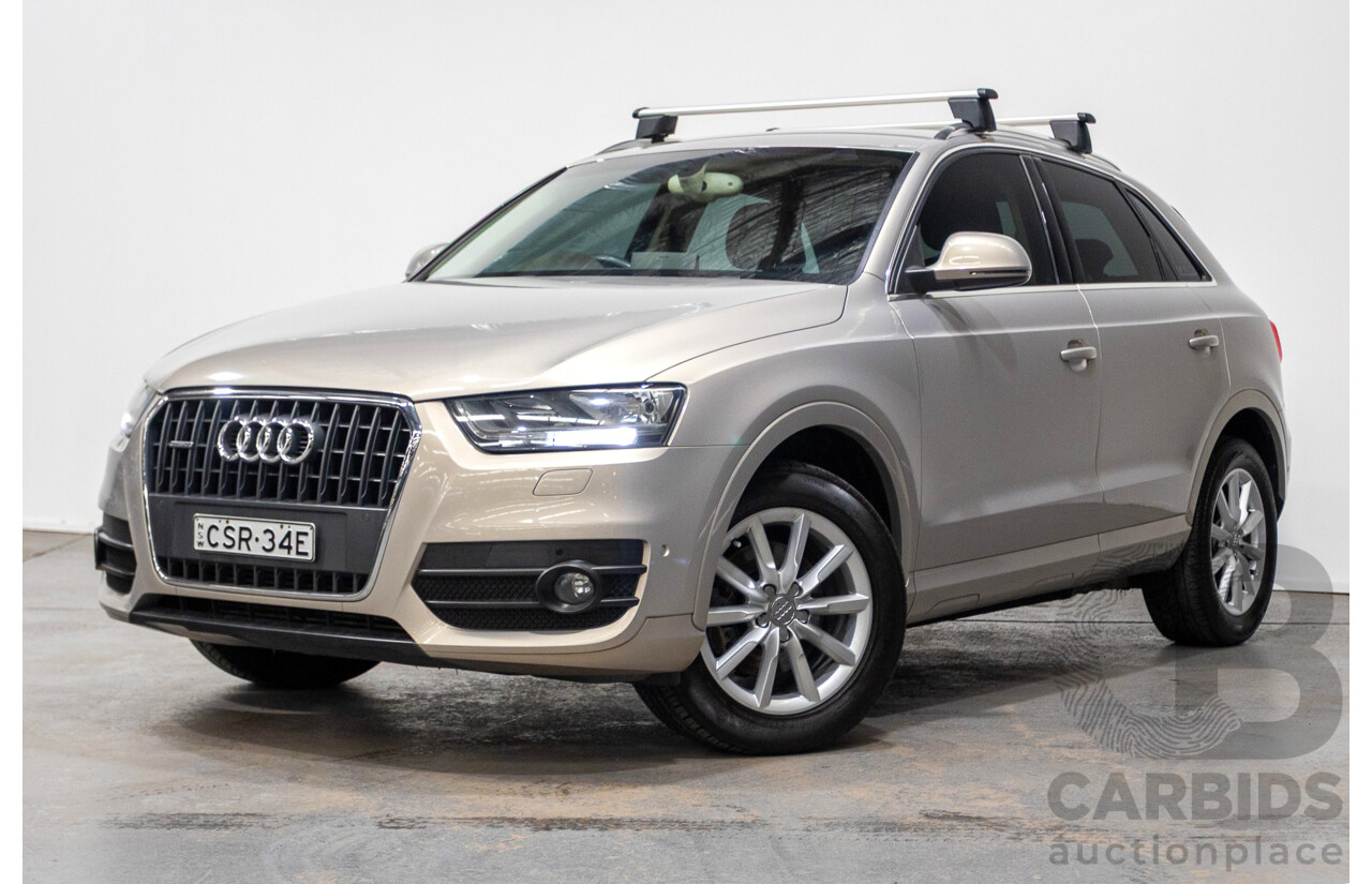 5/2014 Audi Q3 2.0 TFSI Quattro (AWD) 8U MY14 4d Wagon Platinum Beige Metallic Turbo 2.0L