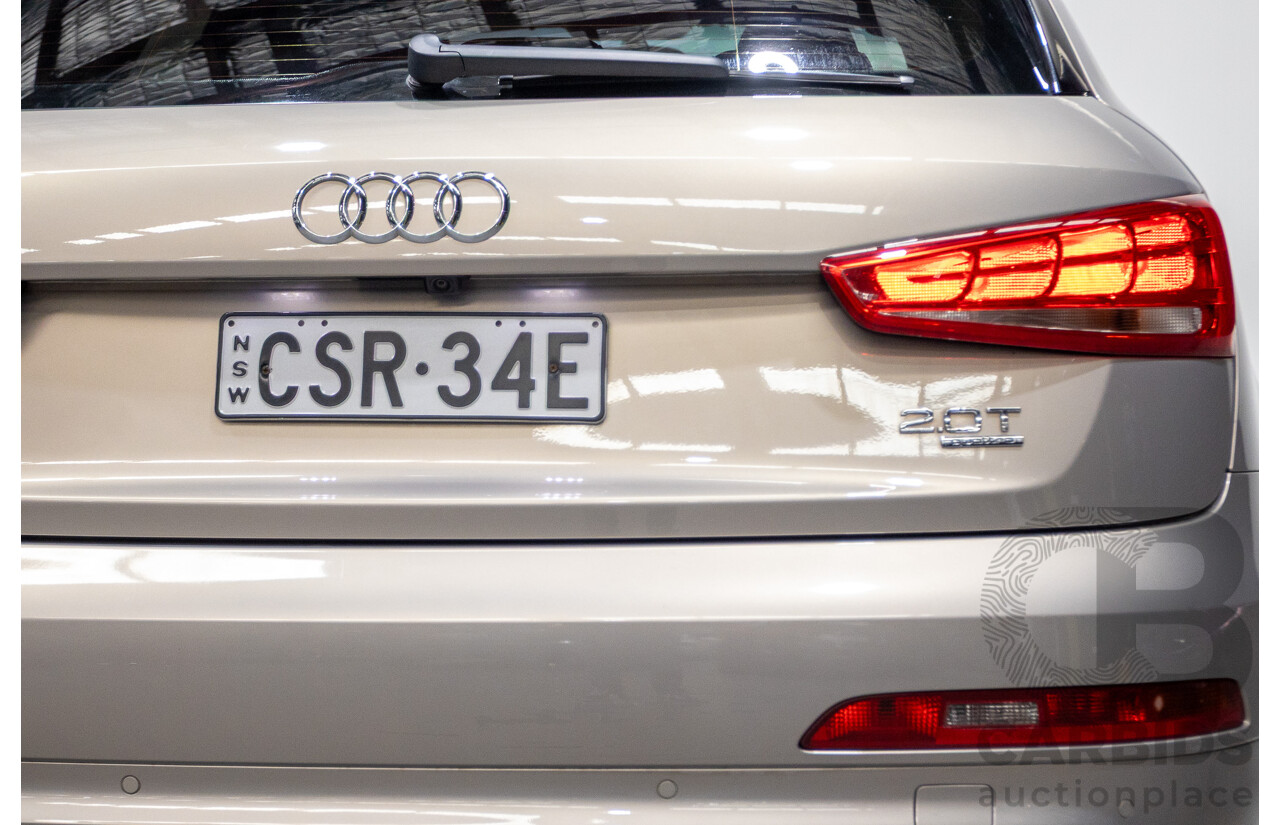 5/2014 Audi Q3 2.0 TFSI Quattro (AWD) 8U MY14 4d Wagon Platinum Beige Metallic Turbo 2.0L
