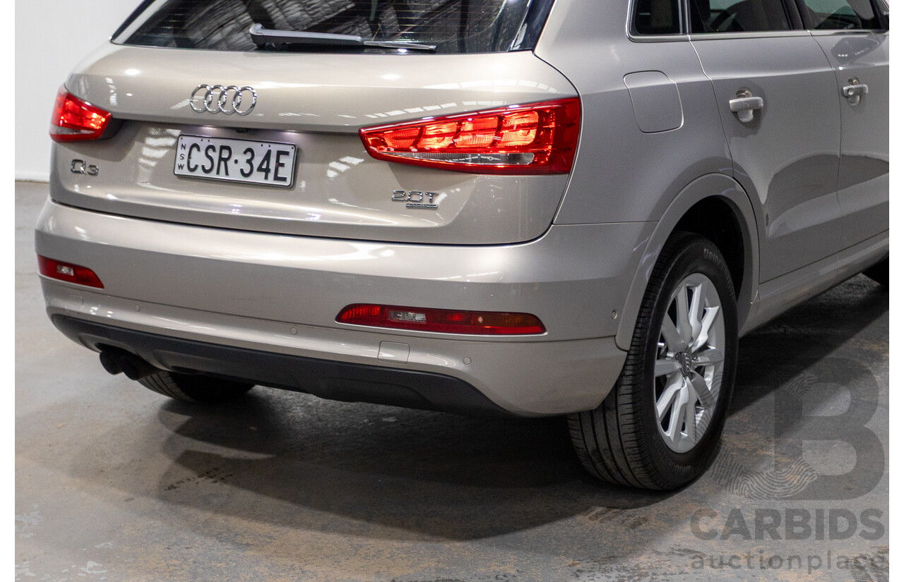5/2014 Audi Q3 2.0 TFSI Quattro (AWD) 8U MY14 4d Wagon Platinum Beige Metallic Turbo 2.0L