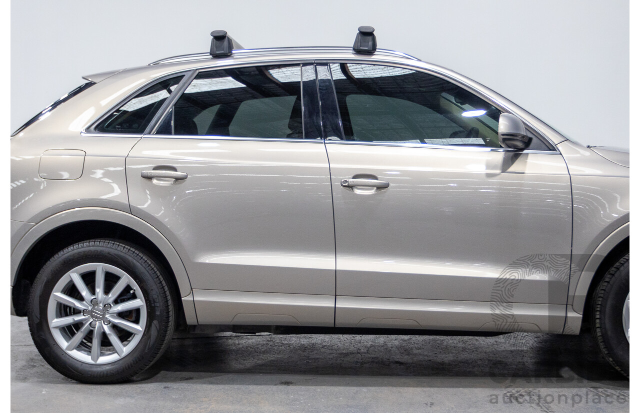 5/2014 Audi Q3 2.0 TFSI Quattro (AWD) 8U MY14 4d Wagon Platinum Beige Metallic Turbo 2.0L