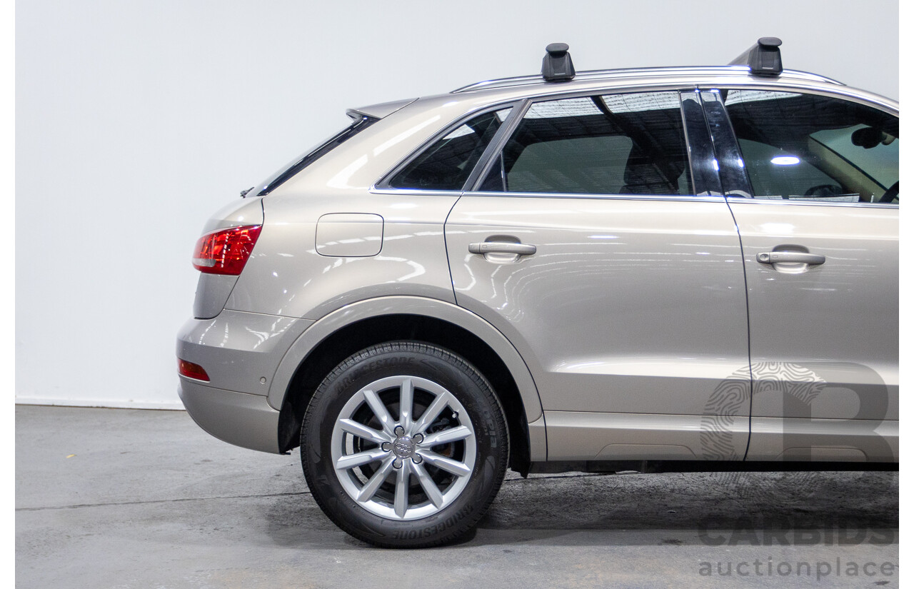 5/2014 Audi Q3 2.0 TFSI Quattro (AWD) 8U MY14 4d Wagon Platinum Beige Metallic Turbo 2.0L