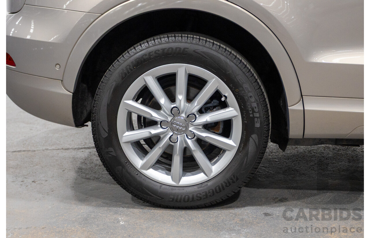 5/2014 Audi Q3 2.0 TFSI Quattro (AWD) 8U MY14 4d Wagon Platinum Beige Metallic Turbo 2.0L