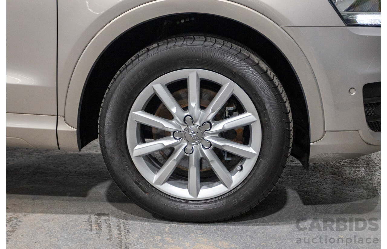 5/2014 Audi Q3 2.0 TFSI Quattro (AWD) 8U MY14 4d Wagon Platinum Beige Metallic Turbo 2.0L