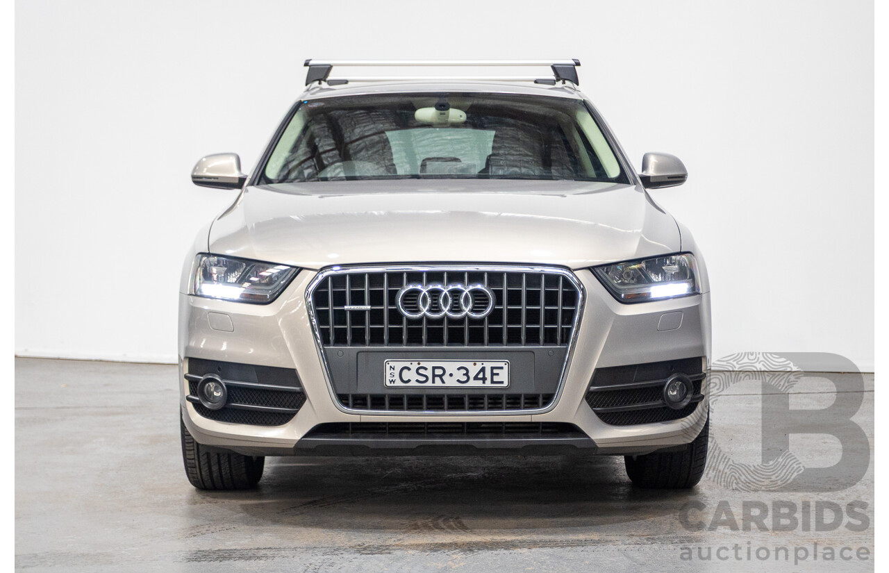 5/2014 Audi Q3 2.0 TFSI Quattro (AWD) 8U MY14 4d Wagon Platinum Beige Metallic Turbo 2.0L