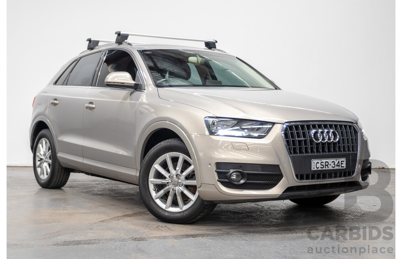 5/2014 Audi Q3 2.0 TFSI Quattro (AWD) 8U MY14 4d Wagon Platinum Beige Metallic Turbo 2.0L