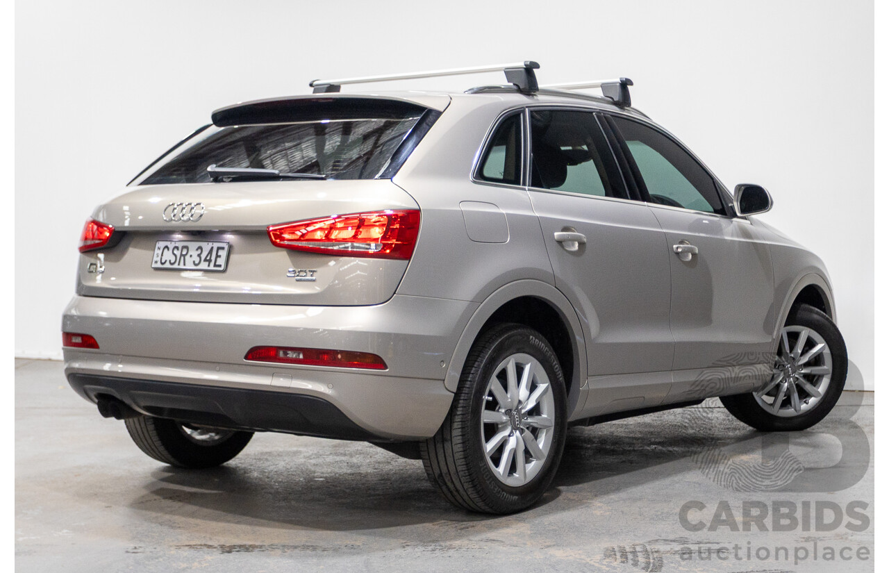5/2014 Audi Q3 2.0 TFSI Quattro (AWD) 8U MY14 4d Wagon Platinum Beige Metallic Turbo 2.0L
