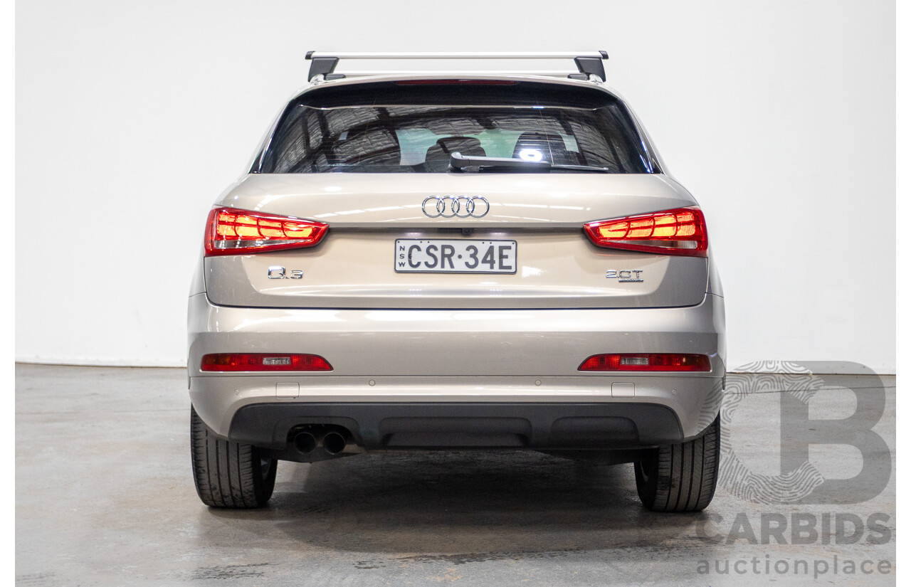 5/2014 Audi Q3 2.0 TFSI Quattro (AWD) 8U MY14 4d Wagon Platinum Beige Metallic Turbo 2.0L