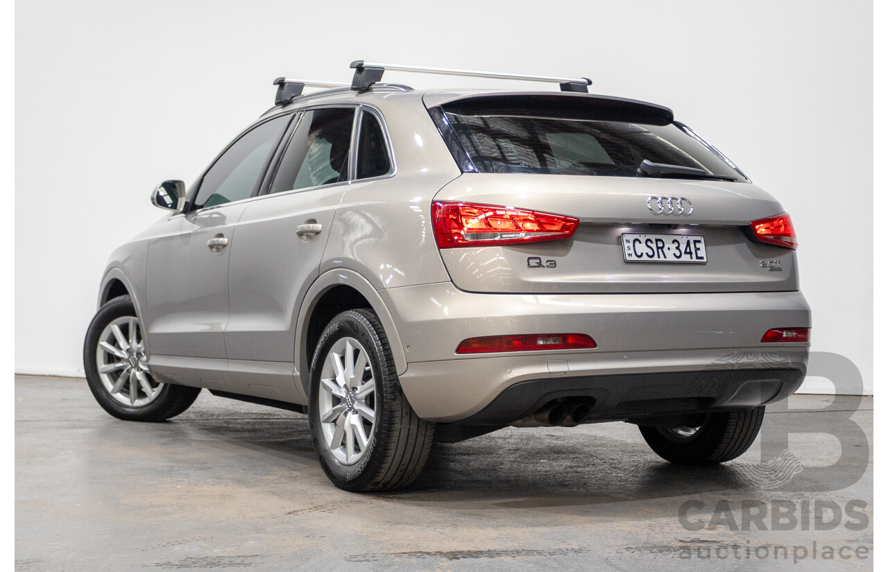 5/2014 Audi Q3 2.0 TFSI Quattro (AWD) 8U MY14 4d Wagon Platinum Beige Metallic Turbo 2.0L