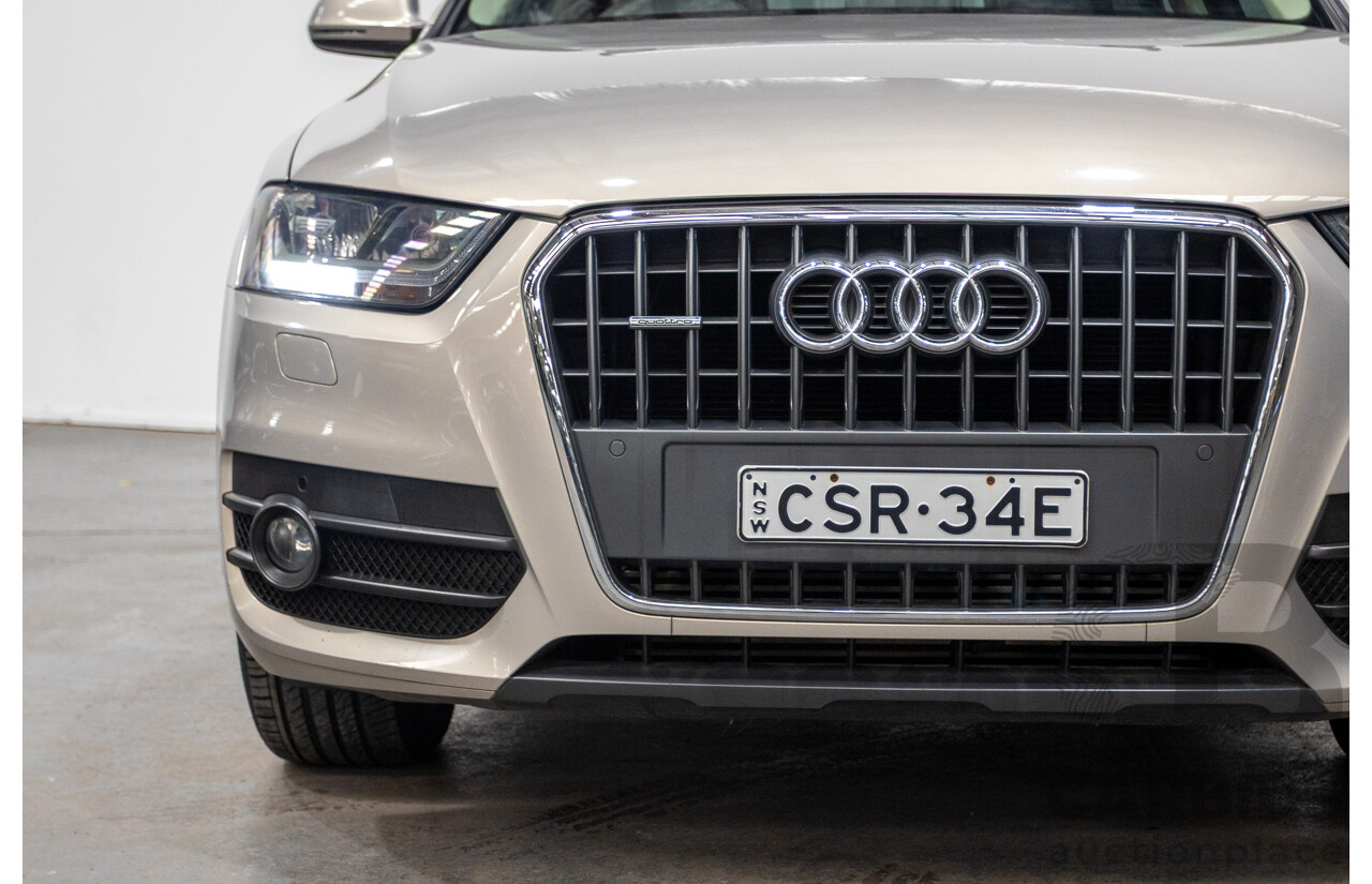 5/2014 Audi Q3 2.0 TFSI Quattro (AWD) 8U MY14 4d Wagon Platinum Beige Metallic Turbo 2.0L