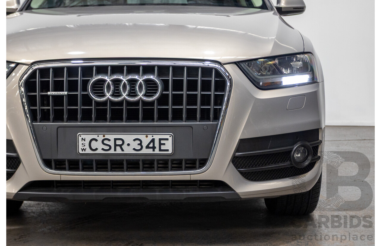 5/2014 Audi Q3 2.0 TFSI Quattro (AWD) 8U MY14 4d Wagon Platinum Beige Metallic Turbo 2.0L