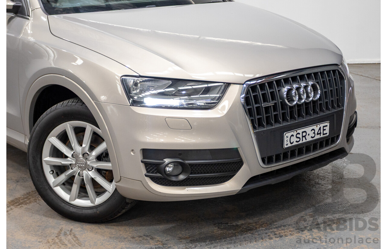 5/2014 Audi Q3 2.0 TFSI Quattro (AWD) 8U MY14 4d Wagon Platinum Beige Metallic Turbo 2.0L