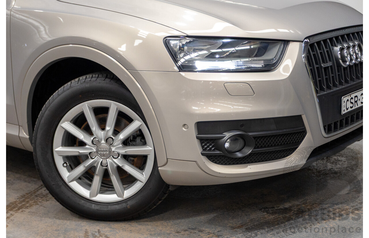 5/2014 Audi Q3 2.0 TFSI Quattro (AWD) 8U MY14 4d Wagon Platinum Beige Metallic Turbo 2.0L