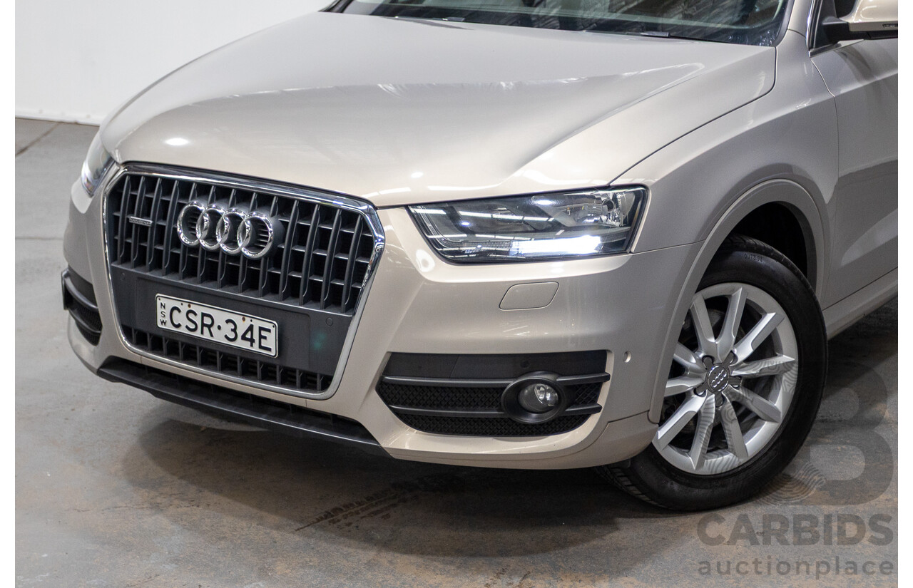 5/2014 Audi Q3 2.0 TFSI Quattro (AWD) 8U MY14 4d Wagon Platinum Beige Metallic Turbo 2.0L