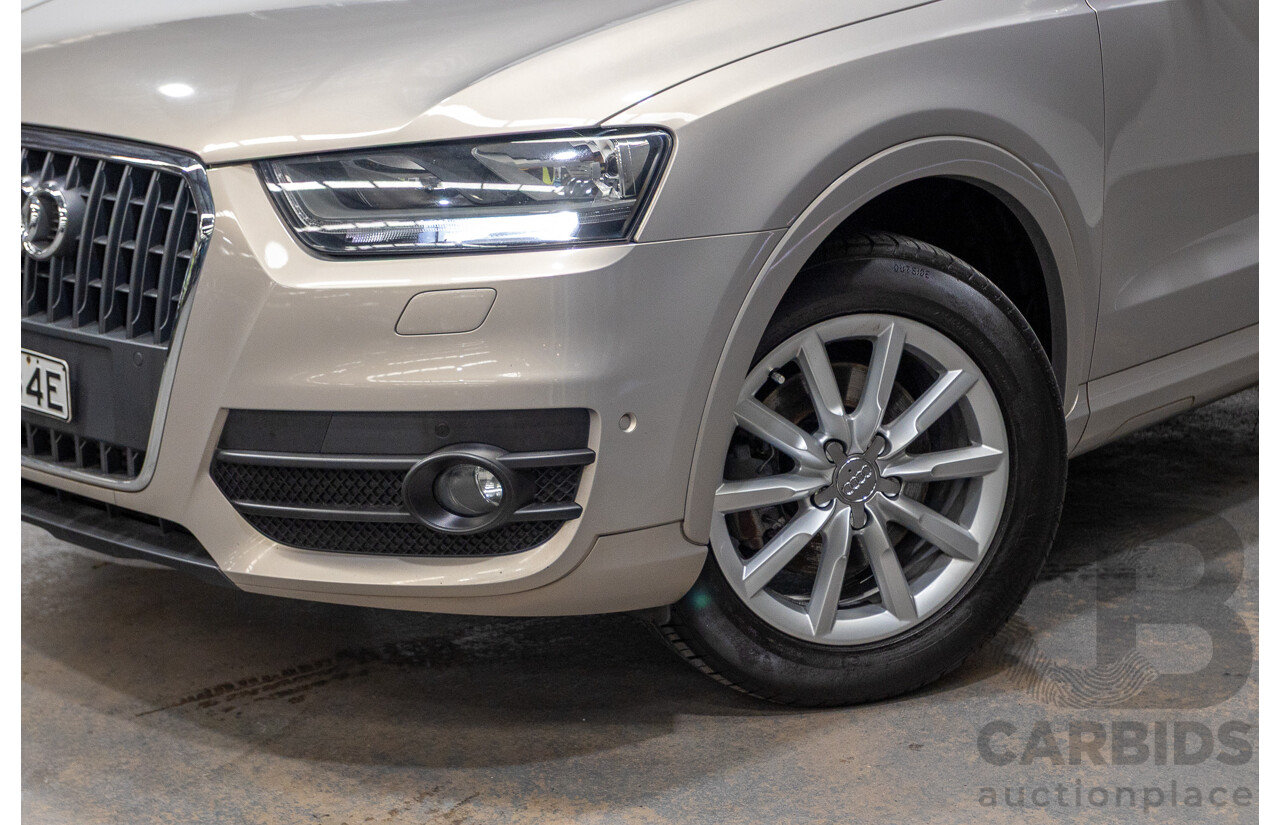 5/2014 Audi Q3 2.0 TFSI Quattro (AWD) 8U MY14 4d Wagon Platinum Beige Metallic Turbo 2.0L