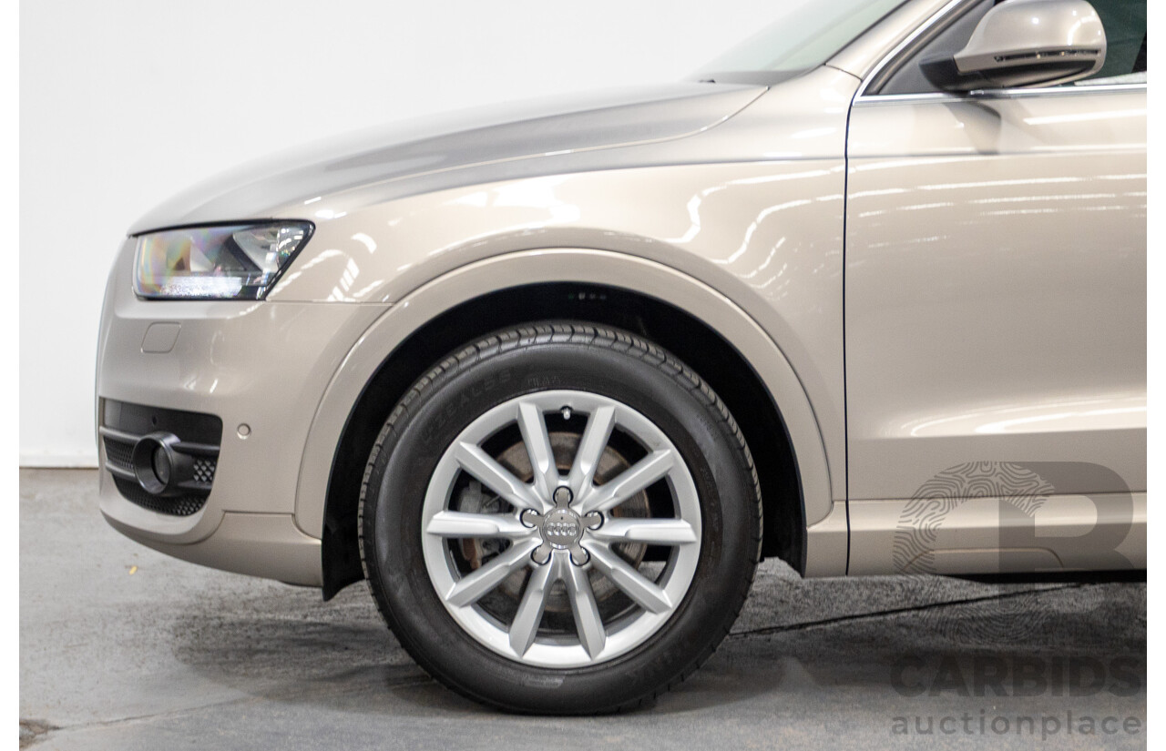 5/2014 Audi Q3 2.0 TFSI Quattro (AWD) 8U MY14 4d Wagon Platinum Beige Metallic Turbo 2.0L