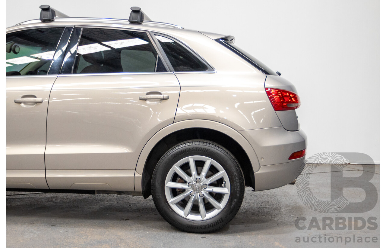 5/2014 Audi Q3 2.0 TFSI Quattro (AWD) 8U MY14 4d Wagon Platinum Beige Metallic Turbo 2.0L