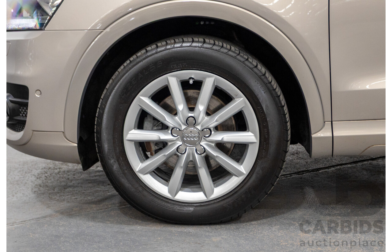 5/2014 Audi Q3 2.0 TFSI Quattro (AWD) 8U MY14 4d Wagon Platinum Beige Metallic Turbo 2.0L