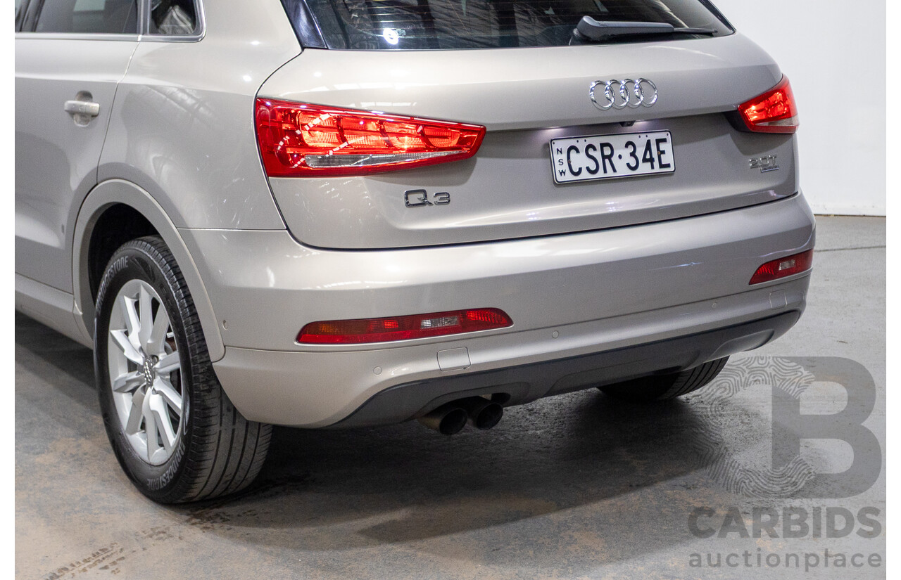 5/2014 Audi Q3 2.0 TFSI Quattro (AWD) 8U MY14 4d Wagon Platinum Beige Metallic Turbo 2.0L
