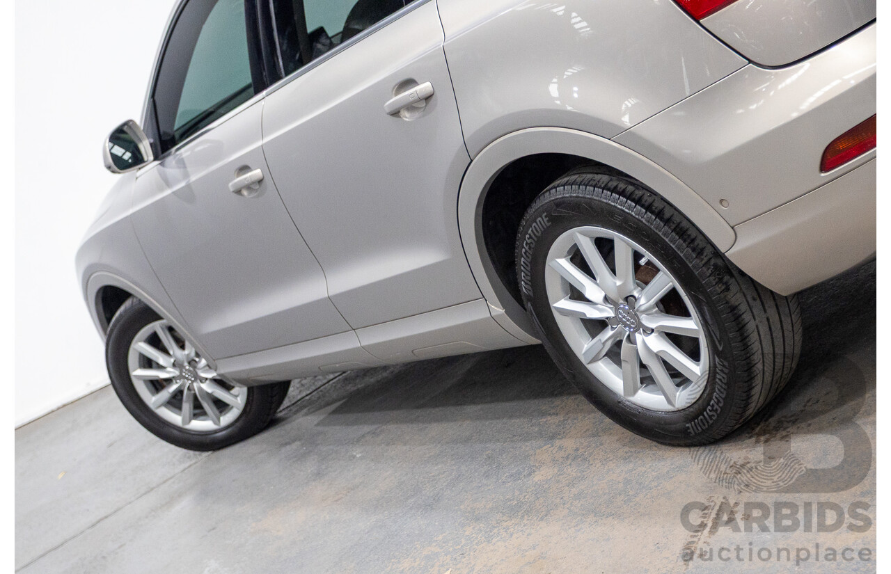 5/2014 Audi Q3 2.0 TFSI Quattro (AWD) 8U MY14 4d Wagon Platinum Beige Metallic Turbo 2.0L