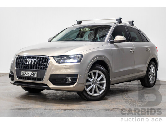 5/2014 Audi Q3 2.0 TFSI Quattro (AWD) 8U MY14 4d Wagon Platinum Beige Metallic Turbo 2.0L