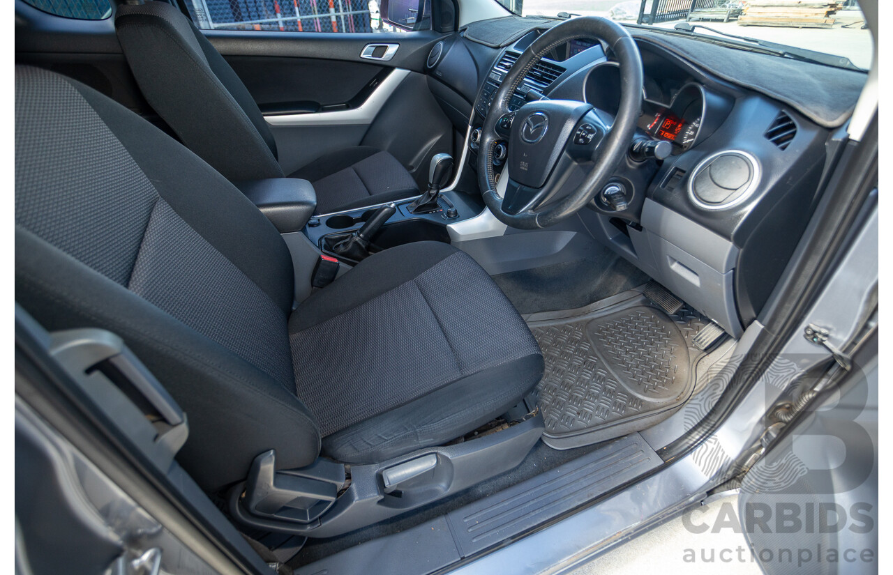 2/2015 Mazda BT-50 XTR (4x4) MY15 Freestyle Utility Titanium Grey Metallic Turbo Diesel 3.2L