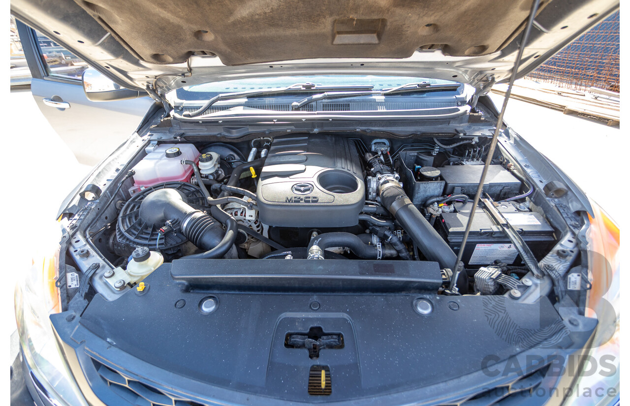 2/2015 Mazda BT-50 XTR (4x4) MY15 Freestyle Utility Titanium Grey Metallic Turbo Diesel 3.2L