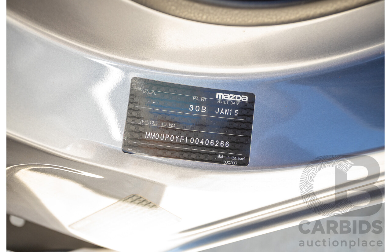 2/2015 Mazda BT-50 XTR (4x4) MY15 Freestyle Utility Titanium Grey Metallic Turbo Diesel 3.2L