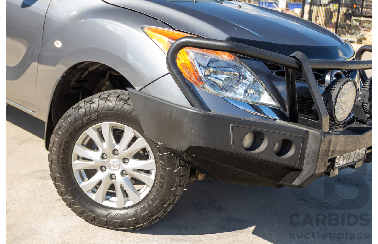 2/2015 Mazda BT-50 XTR (4x4) MY15 Freestyle Utility Titanium Grey Metallic Turbo Diesel 3.2L