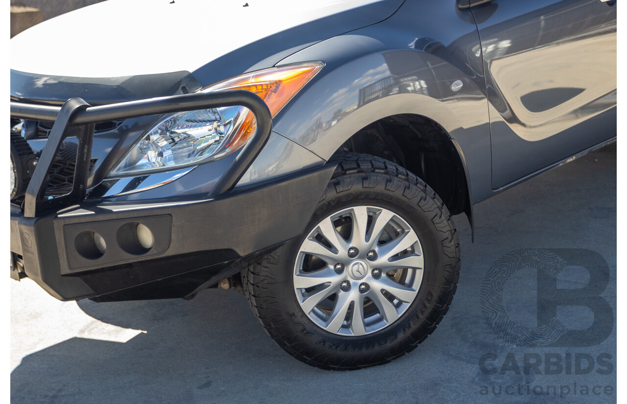 2/2015 Mazda BT-50 XTR (4x4) MY15 Freestyle Utility Titanium Grey Metallic Turbo Diesel 3.2L