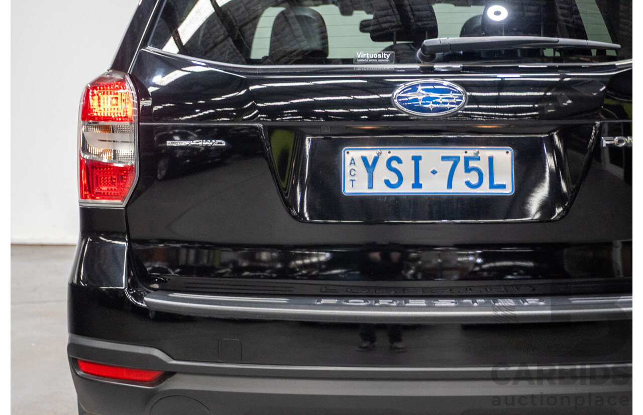 12/2015 Subaru Forester 2.5i-S (AWD) S4 MY15 4d Wagon Crystal Black 2.5L