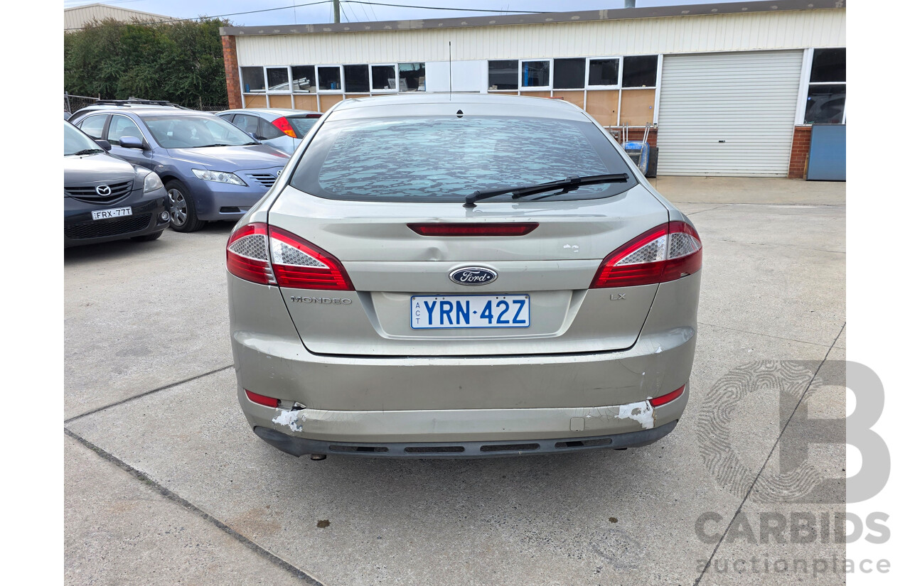 9/2010 Ford Mondeo LX MB 5d Hatchback Gold 2.3L