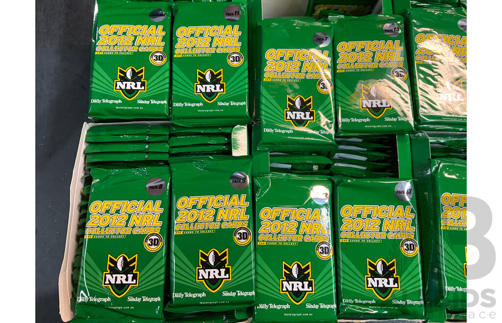 NRL Daily Telegraph Collector Folders and Unopened Card Packs 2012
