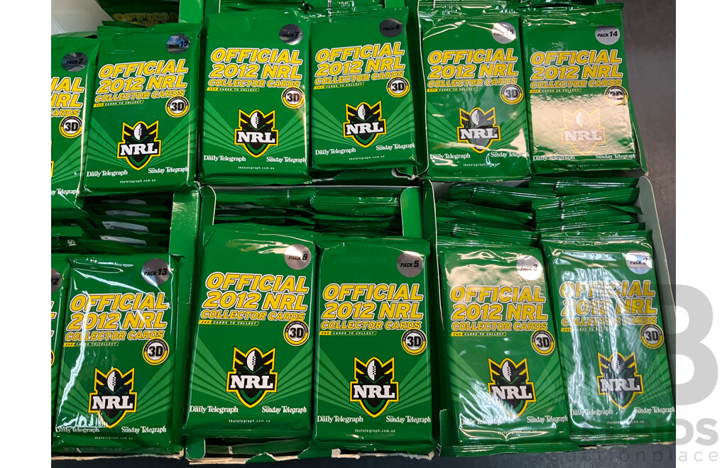 NRL Daily Telegraph Collector Folders and Unopened Card Packs 2012