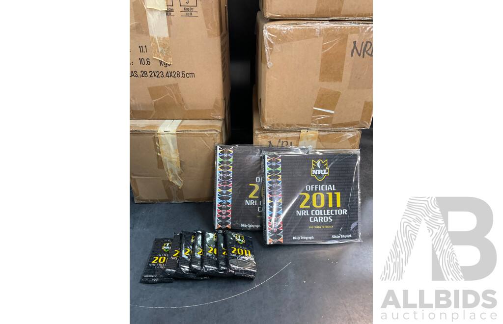 NRL Daily Telegraph Collector Folders and Unopened Card Packs 2011