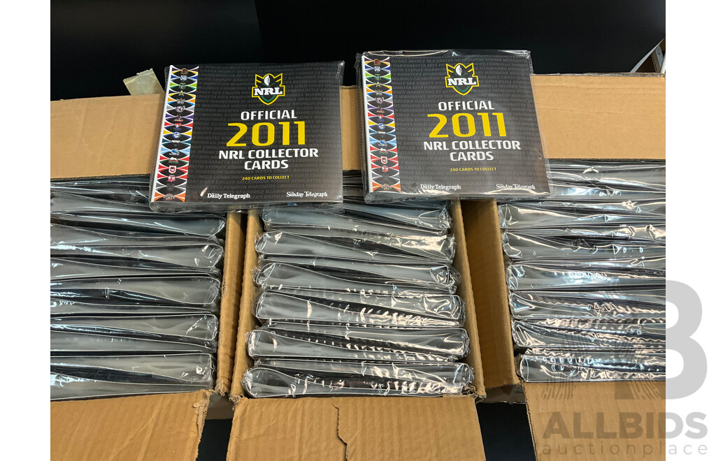 NRL Daily Telegraph Collector Folders and Unopened Card Packs 2011