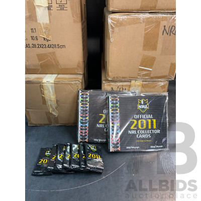 NRL Daily Telegraph Collector Folders and Unopened Card Packs 2011