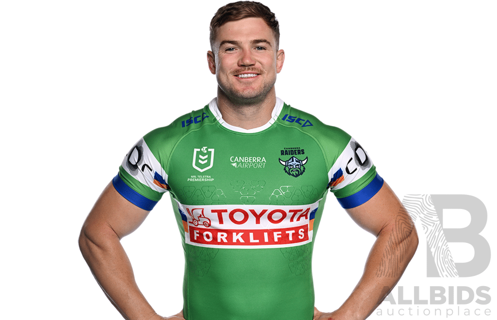 11. Hudson Young - Match Worn and Signed Canberra Raiders 2025 Indigenous Jersey - Round 23 V Manly - Proceeds Towards The Raiders Foundation